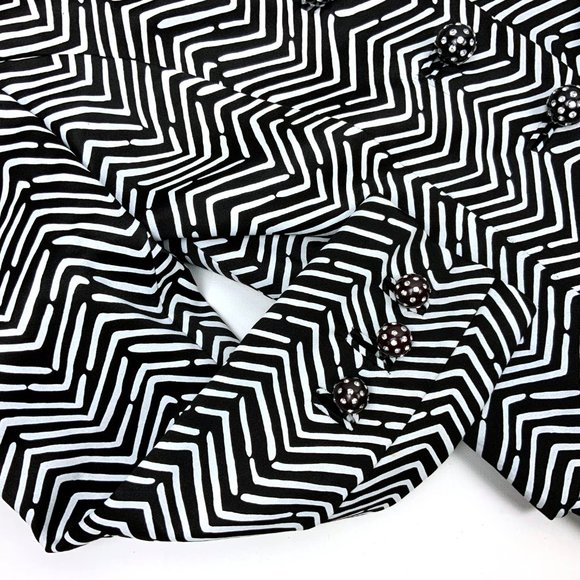 Vintage Monteverdi Couture Genova Luxury Silk Black & White Suit Sz 4 -2 - Picture 15 of 16